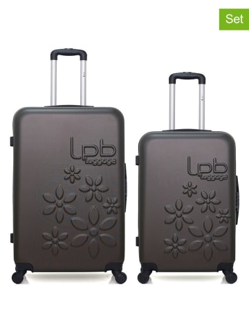 Les P´tites Bombes 2tlg. Hardcase-Trolleyset "Eleonor" in Anthrazit