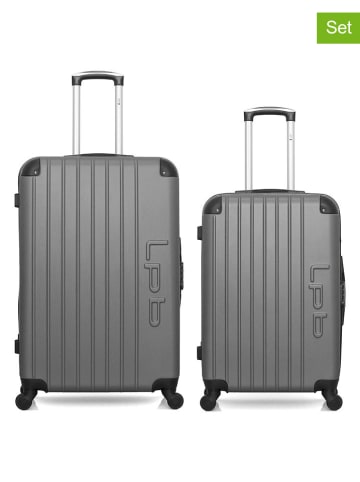 Les P´tites Bombes 2-delige hardcase-trolleyset "Hambourg" antraciet