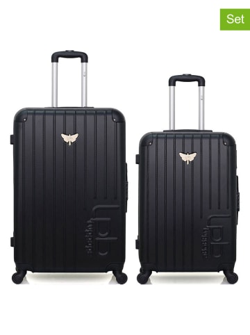 Les P´tites Bombes 2tlg. Hardcase-Trolleyset in Schwarz