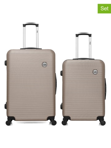 Les P´tites Bombes 2tlg. Hardcase-Trolleyset "Munich" in Beige