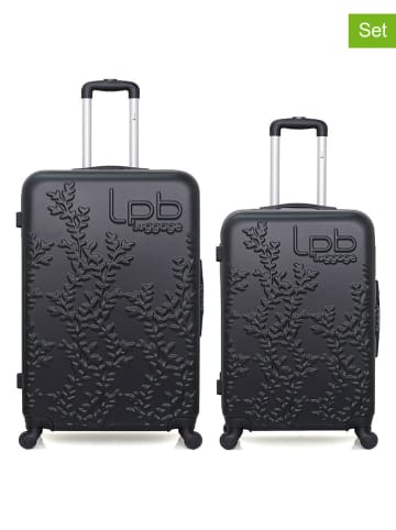 Les P´tites Bombes 2-delige hardcase-trolleyset "Nais" zwart