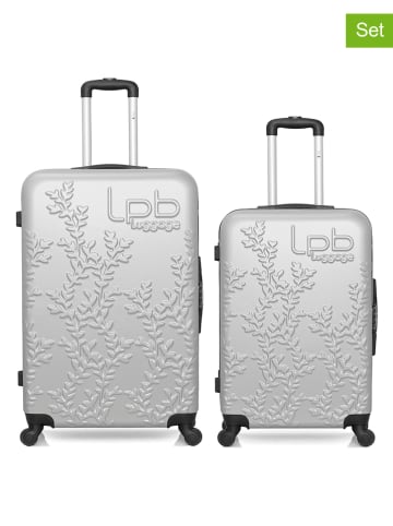 Les P´tites Bombes 2tlg. Hardcase-Trolleyset "Nais" in Silber