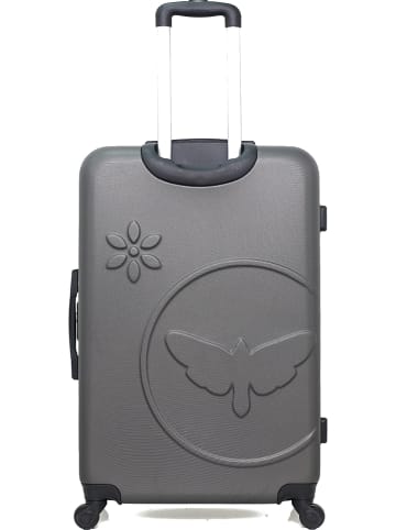 Les P´tites Bombes 4-delige hardcase-trolleyset "Eleonor-C" grijs