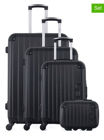 Les P´tites Bombes 4-delige hardcase-trolleyset "Hambourg-c" zwart