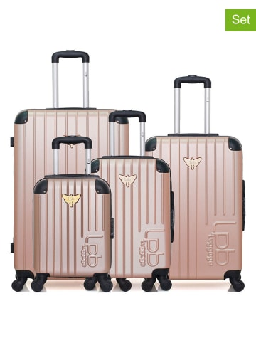 Les P´tites Bombes 4tlg. Hardcase-Trolleyset in Beige