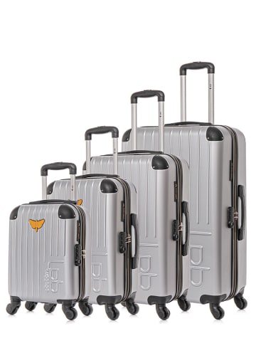 Les P´tites Bombes 4-delige set: hardcase-trolleys grijs