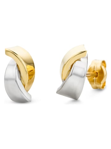 Revoni Weißgold-/ Gold--Ohrstecker
