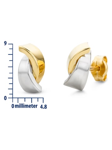 Revoni Weißgold-/ Gold--Ohrstecker