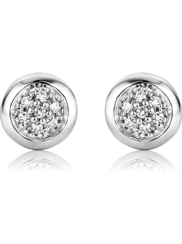 Revoni Złote kolczyki-wkrętki z diamentami