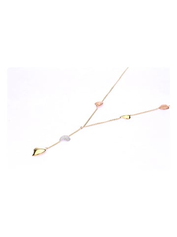 Diamant Exquis Złoty naszyjnik z elementami ozdobnymi - dł. 42 cm