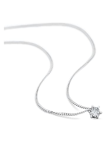 Revoni Weißgold-Halskette mit Diamant-Anhänger  - (L)45 cm