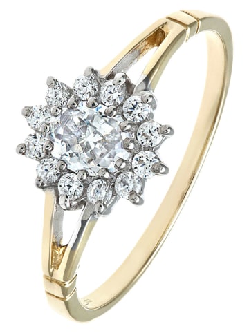 Revoni Złoty pierścionek z cyrkoniami