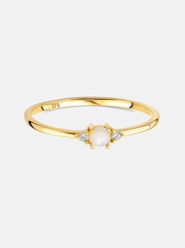 Revoni Gouden ring met diamanten en parels