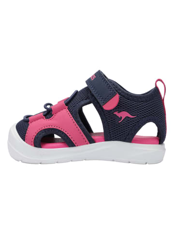 Kangaroos Halbsandalen "K-Toe Amari EV" in Dunkelblau/ Pink