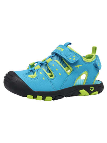 Kangaroos Enkelsandalen "K-Trek" lichtblauw/lichtgroen
