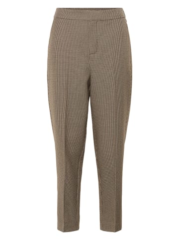 Kaffe Hose in Beige/ Schwarz