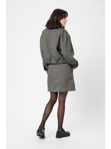 Kaffe Übergangsjacke in Schwarz/ Weiß