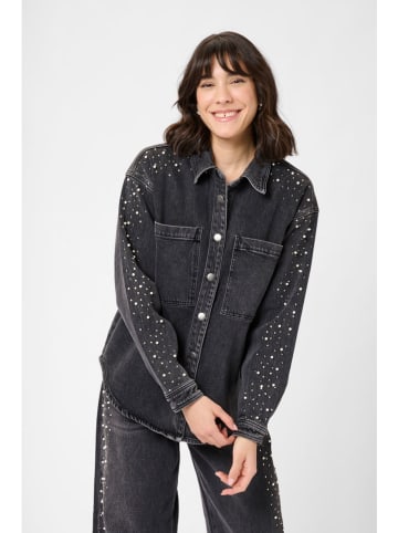 Kaffe Jeans-Hemd in Anthrazit