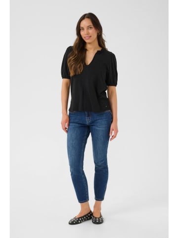 Cream Bluse in Schwarz