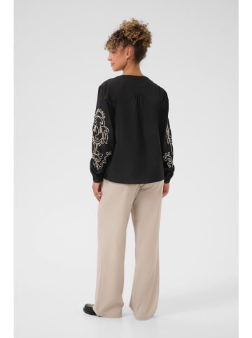 Cream Bluse in Schwarz