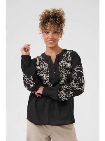 Cream Bluse in Schwarz