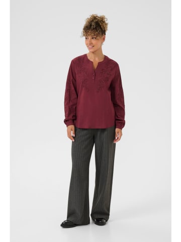 Cream Bluse in Bordeaux