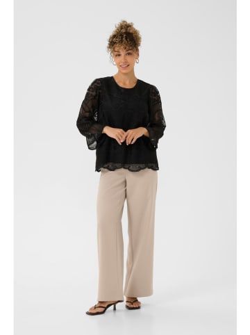 Cream Bluse in Schwarz