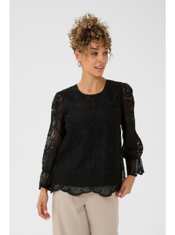 Cream Bluse in Schwarz