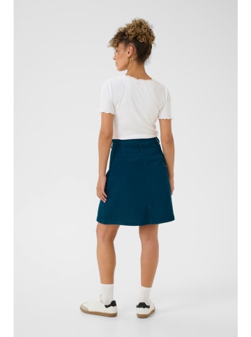 Cream Spódnica sztruksowa w kolorze granatowym