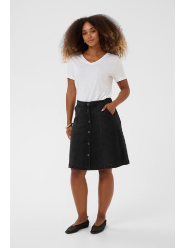 Cream Spódnica dżinsowa w kolorze czarnym