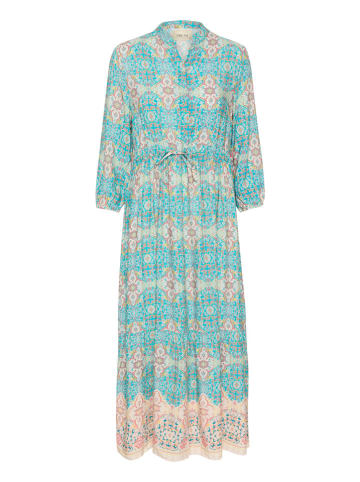 Cream Jurk turquoise