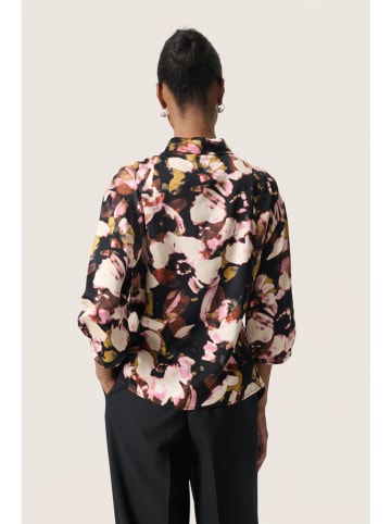 Soaked in Luxury Blouse zwart/lichtroze