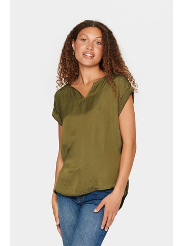 SAINT TROPEZ Blouse olijfgroen