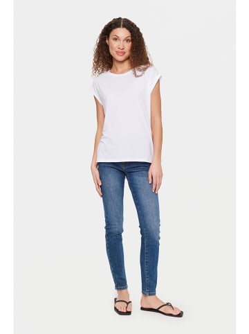 SAINT TROPEZ Shirt "Adelia" in Weiß