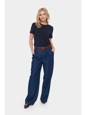 SAINT TROPEZ Shirt "Adelia" donkerblauw