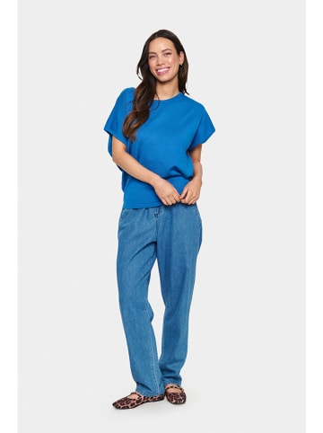 SAINT TROPEZ Bluse in Blau