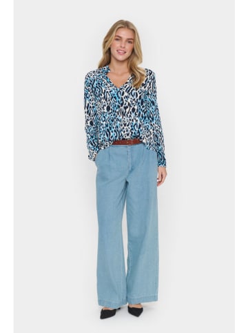 SAINT TROPEZ Bluse in Blau