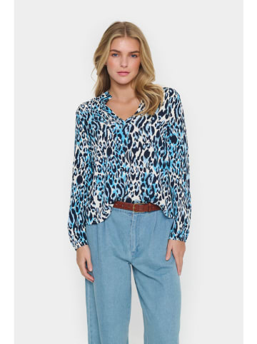 SAINT TROPEZ Bluse in Blau