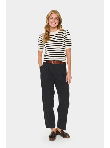 SAINT TROPEZ Gebreid shirt beige