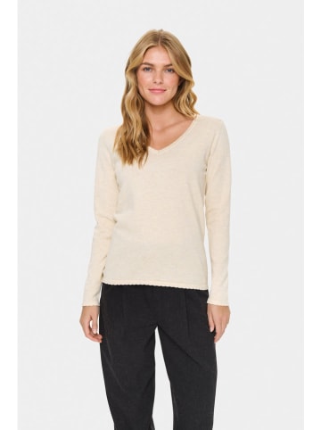 SAINT TROPEZ Pullover in Champagner