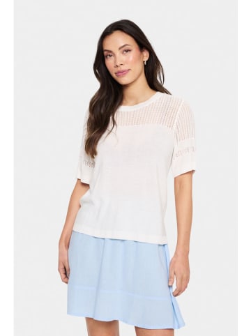 SAINT TROPEZ Trui crème