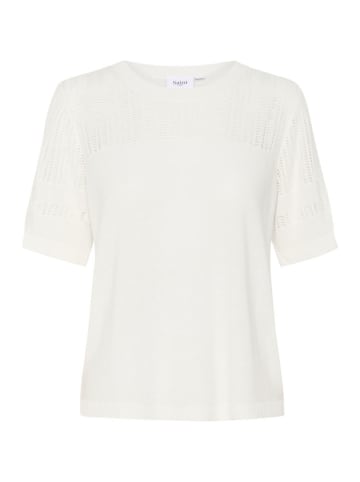 SAINT TROPEZ Sweter w kolorze kremowym