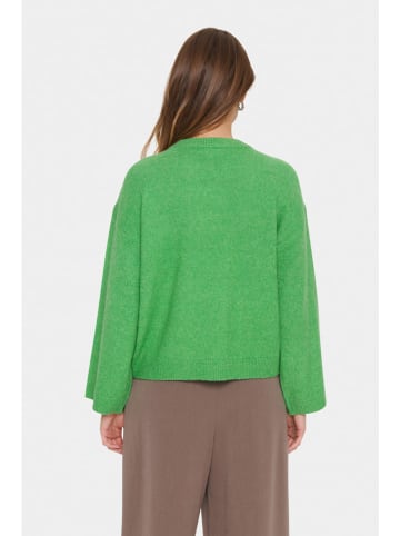 SAINT TROPEZ Sweter w kolorze zielonym