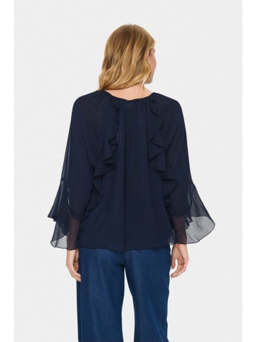 SAINT TROPEZ Bluse in Dunkelblau