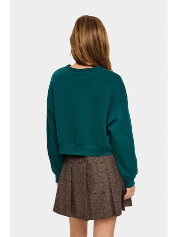 SAINT TROPEZ Bluza w kolorze turkusowym