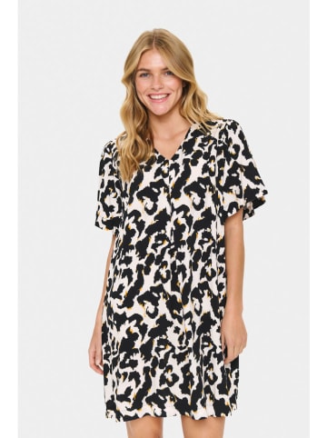 SAINT TROPEZ Jurk crème/zwart