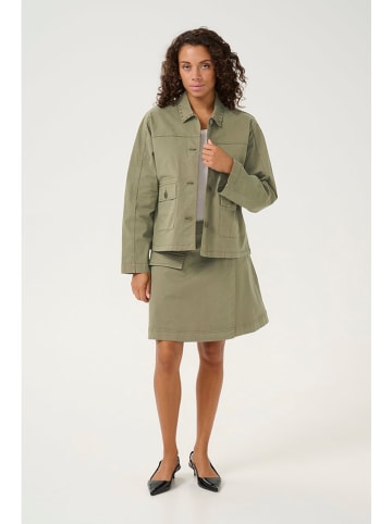 CULTURE Übergangsjacke in Oliv