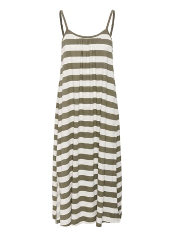 CULTURE Sukienka w kolorze kremowo-oliwkowym