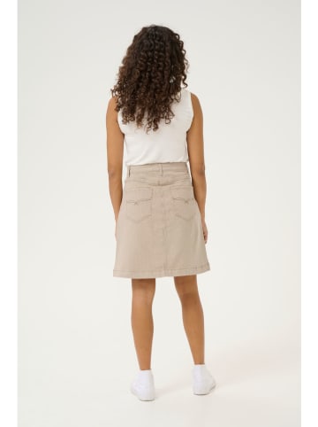 CULTURE Spódnica dżinsowa w kolorze beżowym