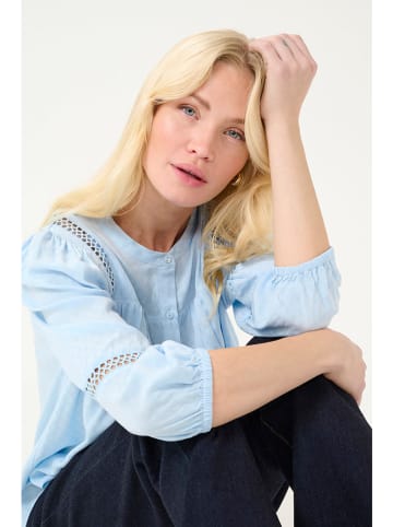 CULTURE Bluzka w kolorze błękitnym